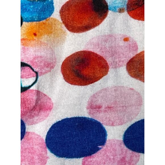 Anthropologie Maeve Disco Rainbow Polka Dot Top Medium - Picture 6 of 9